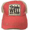 "Drinks Well With Others" Vintage Hat