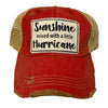 "Sunshine With A Little Hurricane" Vintage Hat