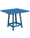 Square Pub Table, Blue